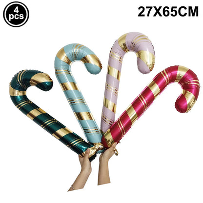 Christmas Party Decorations Christmas Party Supplies Santa Claus Snowman Christmas Tree Balloons for Festive Holiday Decors