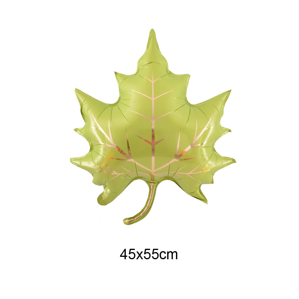 Thanksgiving Theme Party Decorations Maple Leaf Nut Squirrel Balloons Jungle Animals Party Decor Supplies Kids Gifts