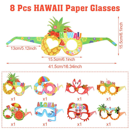 Hawaiian Party Decorations Artificial Flower Garland Summer Tropical Aloha Hawaii Party Supplies Wedding Birthday Flamingo Decor