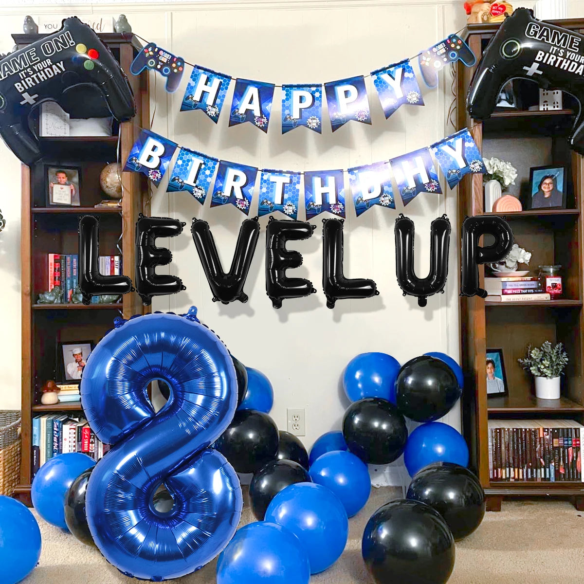 31pcs video game birthday party decorations set for ages 1-18 video game player themed birthday party decorations