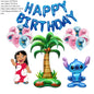 Kids First 6th Birthday Party Decorations Stitch Balloons Set Cute Globos Baby Shower Supplies Children Gifts Ballons