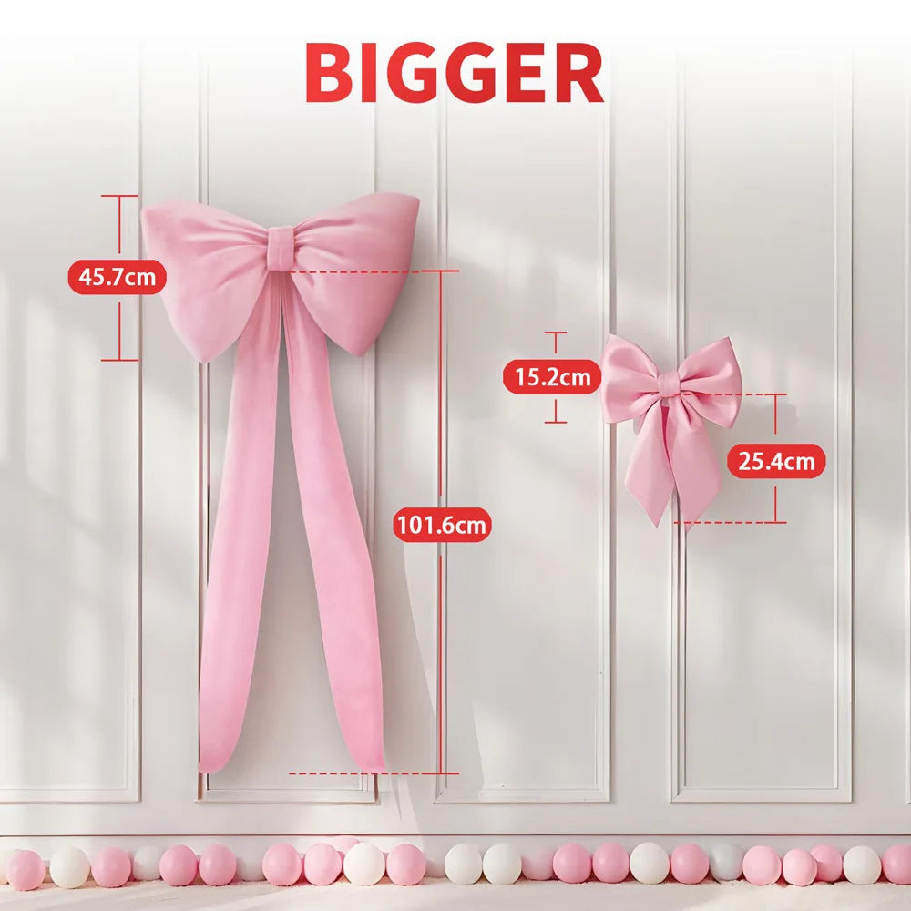 Large Bow Ornaments Wedding Party Birthday Decoration Background Wall Etiquette Wall Decoration