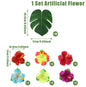 Hawaiian Party Decorations Artificial Flower Garland Summer Tropical Aloha Hawaii Party Supplies Wedding Birthday Flamingo Decor