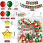 Christmas Decorations Christmas Balloon Garland Arch Kit Candy Cane Star Foil Baloon Birthday Party Christmas Tree New Year Gift