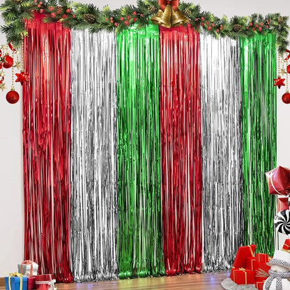 3/2/1Pack Party Background Wedding Decoration Foil Fringe Curtain Sequin Bachelorette Photo Backdrop Wall Curtain Birthday Gifts