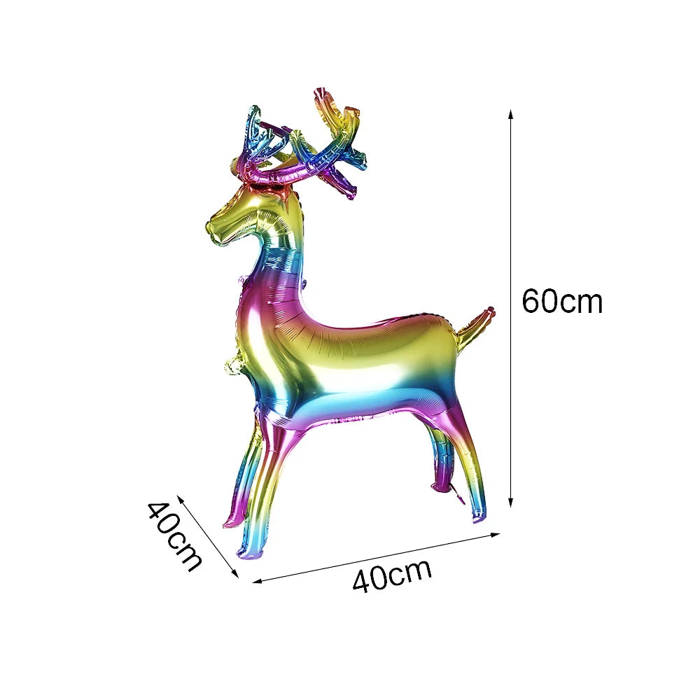 Christmas Party Decorations Christmas Party Supplies Santa Claus Snowman Christmas Tree Balloons for Festive Holiday Decors