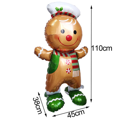 Christmas Party Decorations Christmas Party Supplies Santa Claus Snowman Christmas Tree Balloons for Festive Holiday Decors