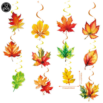 Thanksgiving Theme Party Decorations Maple Leaf Nut Squirrel Balloons Jungle Animals Party Decor Supplies Kids Gifts