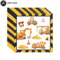 Construction Truck Balloons Excavator Cement Truck Forklift Crane Foil Balloon Kid Boys Birthday Party Construction Theme Decors