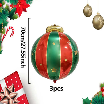 Christmas decoration balloons, Christmas hanging balloons, aluminum foil balloons, Christmas themed New Year decoration balloons