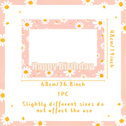 LaVenty Hippie Groovy Birthday Party Decoration Hippie Groovy Party Supplies Photo Booth Props Frame