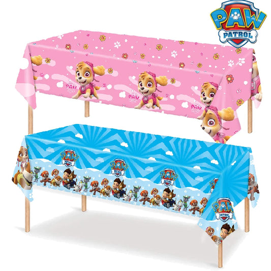 Paw Patrol Table Decoration Table Cloth Birthday Supplies Dog Party Decorations Disposable Table Cover Waterproof Party Supplies