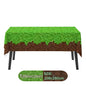 Pixel Miner Style Birthday Party Grass Tablecloth Gamer Birthday Decorations, Mining Craft Party Supplies Pixel Miner Party
