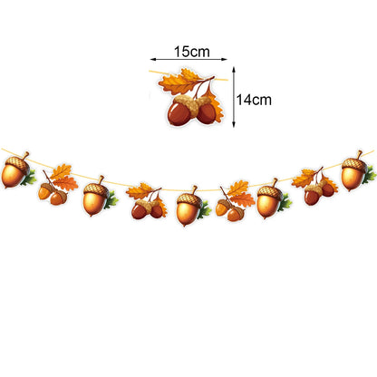 Thanksgiving Theme Party Decorations Maple Leaf Nut Squirrel Balloons Jungle Animals Party Decor Supplies Kids Gifts