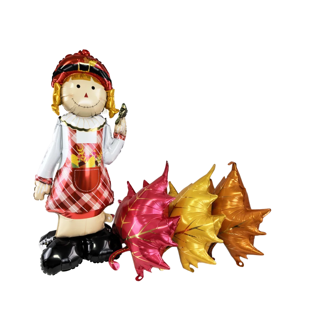 Thanksgiving Theme Party Decorations Maple Leaf Nut Squirrel Balloons Jungle Animals Party Decor Supplies Kids Gifts