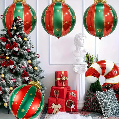 Christmas decoration balloons, Christmas hanging balloons, aluminum foil balloons, Christmas themed New Year decoration balloons