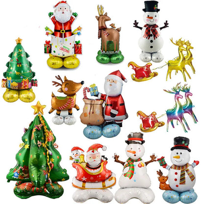 Christmas Decorations 2024 Balloon Santa Claus Snowman Xmas Tree Balloon Christmas Party Home Decor Navidad Natal New Year