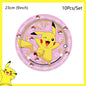 Pokemon Birthday Party Decoration Pikachu Balloons Disposable Tableware Cup Napkin Plate Tablecloth Baby Shower Cake Topper Flag