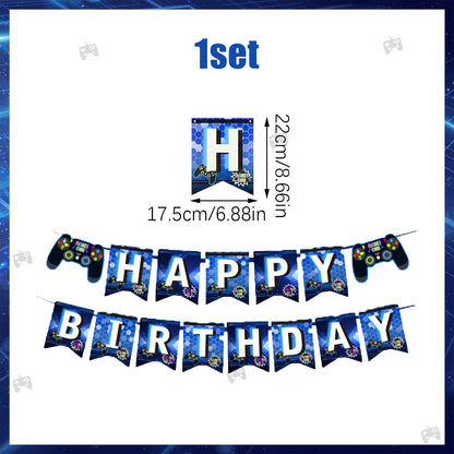 31pcs video game birthday party decorations set for ages 1-18 video game player themed birthday party decorations