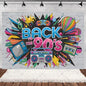 90’S Disco Party Decorations Back To 90s Backdrop Women Men Friend Birthday Music Party Disposable Tableware Balloon CakeTopper