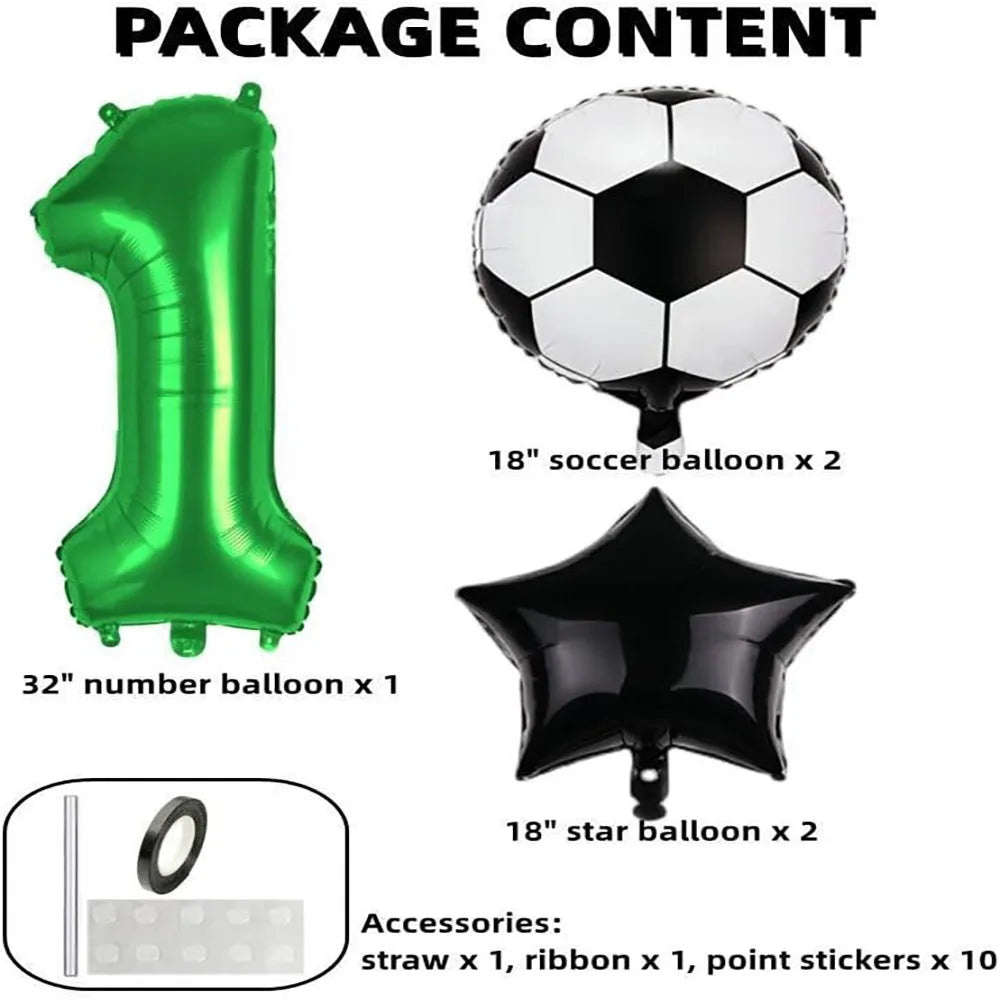 Football Birthday Party Decorations, 40inch Green Balloons, Football Balloon Birthday Decorations, Football Sports Theme Party Decorations