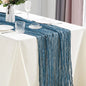10Pcs Cheesecloth Table Runner Boho Gauze Table Runner 40x270cm Romantic Table Runner for Wedding Bridal Shower Birthday Party