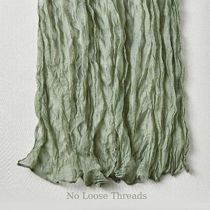 10Pcs Cheesecloth Table Runner Boho Gauze Table Runner 40x270cm Romantic Table Runner for Wedding Bridal Shower Birthday Party