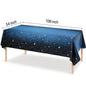 Disposable Starry Sky Theme Tablecloth Adult Children Birthday Party Decoration Starry River Star Outer Space Party Table Cloth