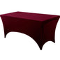 Spandex Tablecloth Tight Fitted Washable and Wrinkle Resistant Stretch Rectangular Patio Table Cover for Event Wedding Parties
