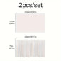 2pcs Tablecloth Set Disposable Solid Color Table Cover Table Skirts Rectangular Paper Table Covers With Long Skirting For Party