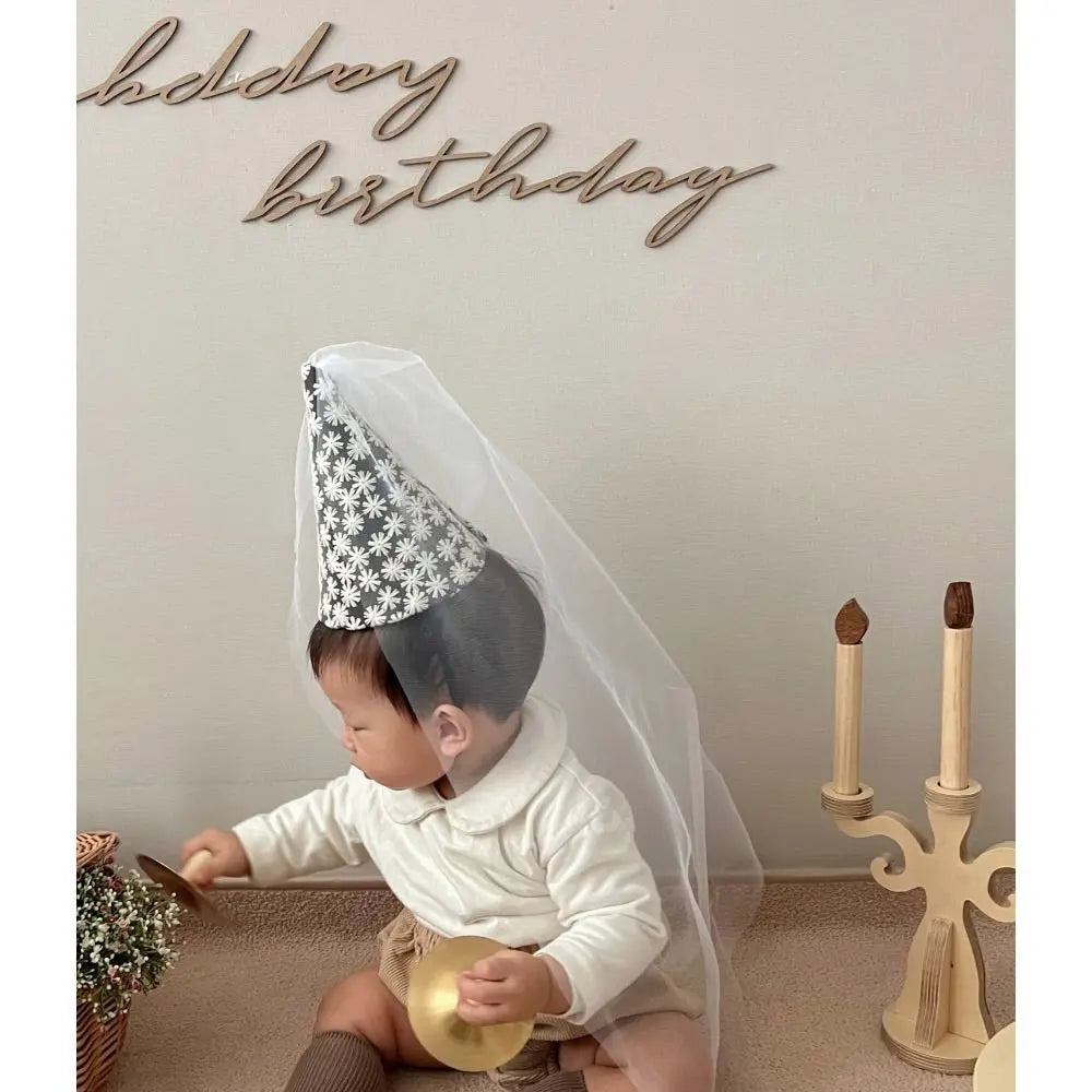 Fashion Party Decoration Birthday Hat Little Daisy Pointy Party Hat Photography Props Hair Accessories Baby's Birthday