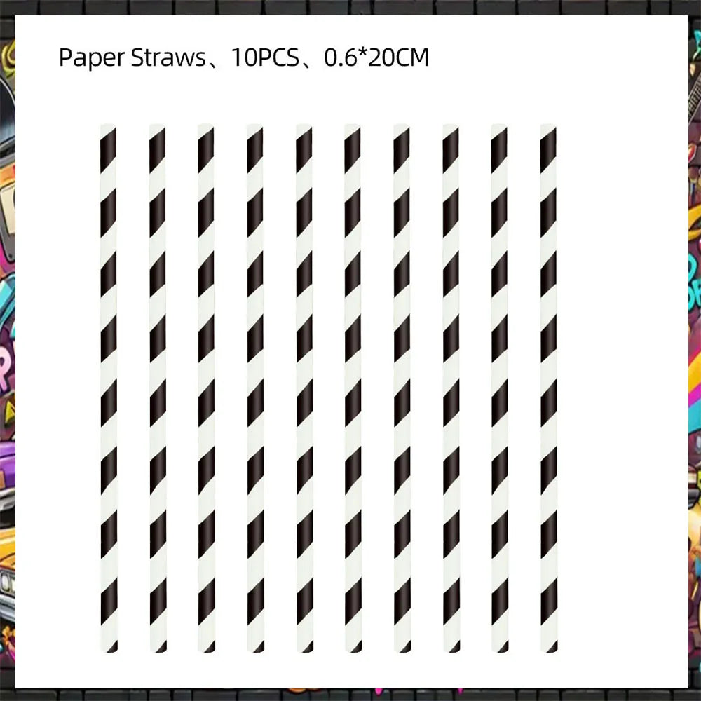 90’S Disco Party Decorations Back To 90s Backdrop Women Men Friend Birthday Music Party Disposable Tableware Balloon CakeTopper