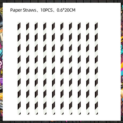 90’S Disco Party Decorations Back To 90s Backdrop Women Men Friend Birthday Music Party Disposable Tableware Balloon CakeTopper